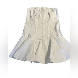 Wild Fable Women's Denim White Dress M